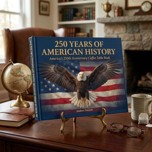 Proud Patriots 250 Years of American History: America's 250th Anniversary Coffee Table Book (200 Pages) [Hardcover] Andrew Prescott by Andrew Prescott