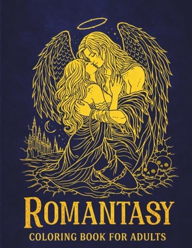 Romantasy Coloring Book for Adults: 50 Gothic Fantasy Romance Coloring Pages by Mona Creations