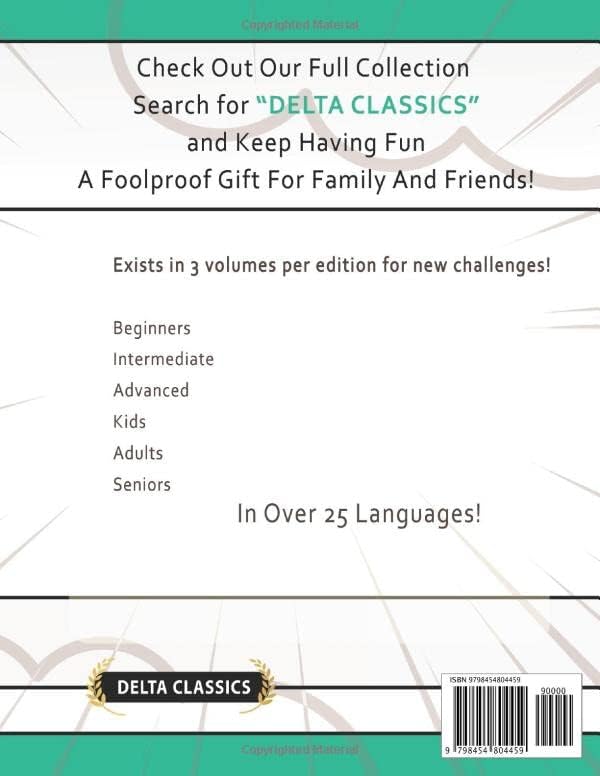 WORD SEARCH PUZZLES IN POLISH FOR SENIORS - AWESOME! VOL.1 - DELTA CLASSICS (Delta Classics Word Searches) by DELTA CLASSICS