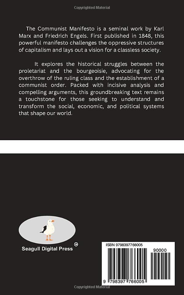 The Communist Manifesto: (Seagull Illustrated Classics) by Karl Marx