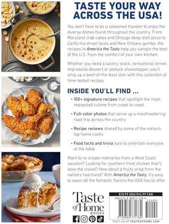 Taste of Home America the Tasty: Embark on a Culinary Journey Across America with America the Tasty! Compact Format, Big Value (Taste of Home Classics) by Taste of Home