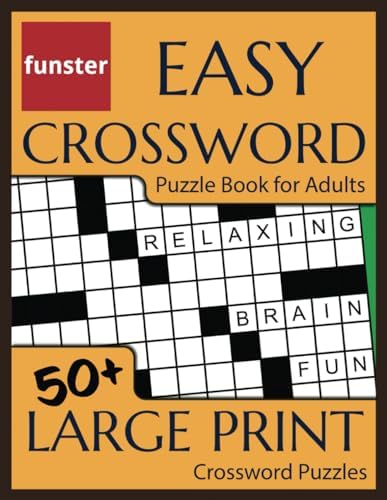 Funster Easy Crossword Puzzle Book for Adults - 50+ Large Print Crossword Puzzles: Fun for all, including seniors! by Charles Timmerman