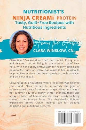 Nutritionist's Ninja Creami Protein Cookbook Recipes 2025: Tasty, Guilt-Free Recipes with Nutritious Ingredients by Clara Winslow CN