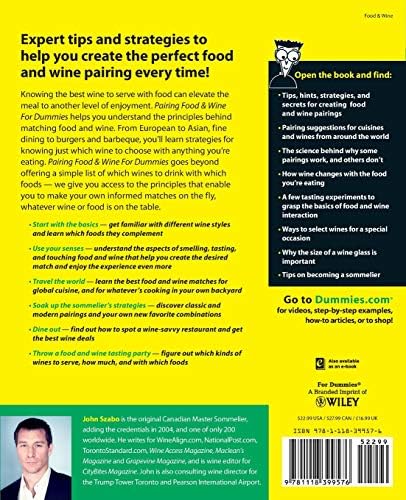 Pairing Food and Wine For Dummies by John Szabo