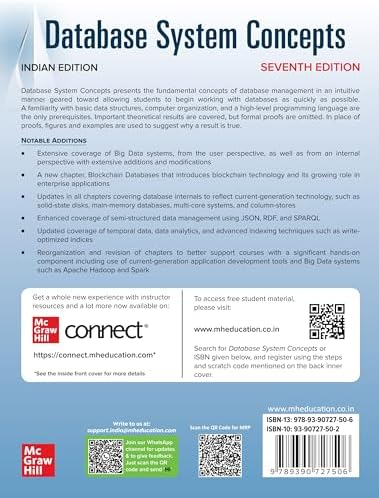 McGraw-Hill Education Database System Concepts | 7th Edition by Henry Korth (Author) S. Sudarshan (Author) Abraham Silberschatz (Author)