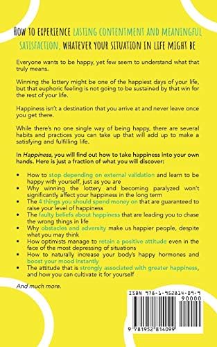 Happiness: How To Achieve A Happy Mindset And Live Your Best Life by Lena F. Nooring