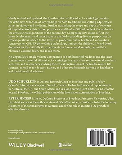 Bioethics: An Anthology (Blackwell Philosophy Anthologies) by Udo Schüklenk