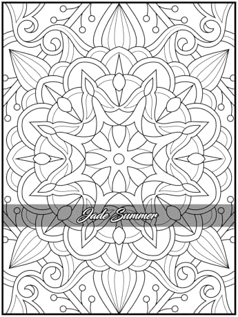 100 Amazing Patterns: An Adult Coloring Book with Fun, Easy, and Relaxing Coloring Pages by Jade Summer