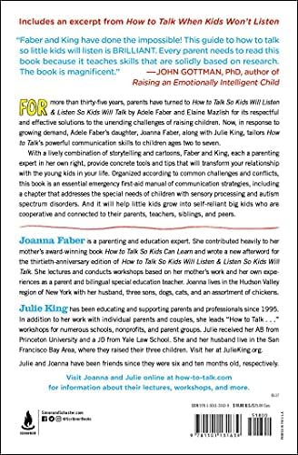 How to Talk so Little Kids Will Listen: A Survival Guide to Life with Children Ages 2-7 (The How To Talk Series) by Joanna Faber