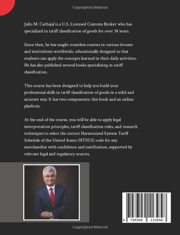 Harmonized Tariff Schedule of the United States Classification Course by LCB Julio M. Carbajal Smith