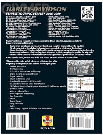Harley-Davidson FLH/FLT Touring Series 2006-2009 (Clymer Powersport) by Clymer Publications