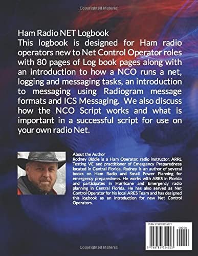Ham Radio NET Logbook: And Introduction for Net Control Operators by Rodney Biddle