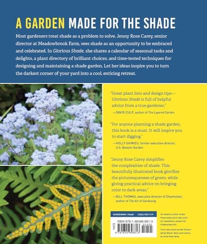 Glorious Shade: Dazzling Plants, Design Ideas, and Proven Techniques for Your Shady Garden by Jenny Rose Carey