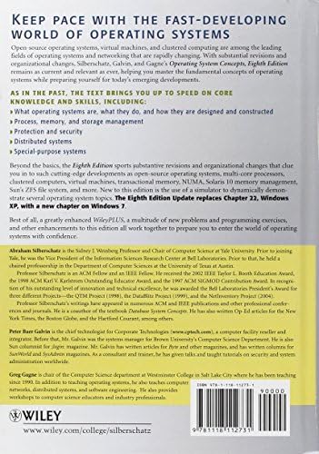 Operating System Concepts by Abraham Silberschatz