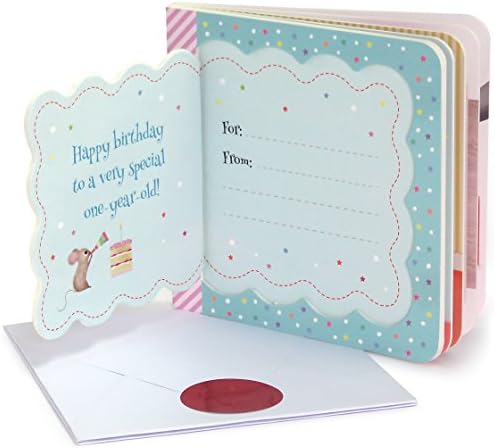 Now You Are One: Little Bird Greetings, Greeting Card Board Book with Personalization Flap, 1st Birthday Gifts for One Year Olds by Minnie Birdsong