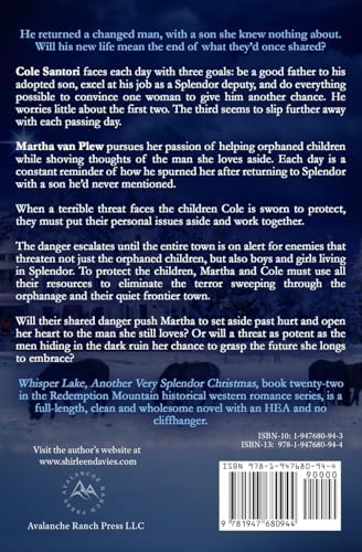 Whisper Lake, Another Very Splendor Christmas: A Clean and Wholesome American Historial Western Second Chance Romance (Redemption Mountain Historical Western Romance) by Shirleen Davies