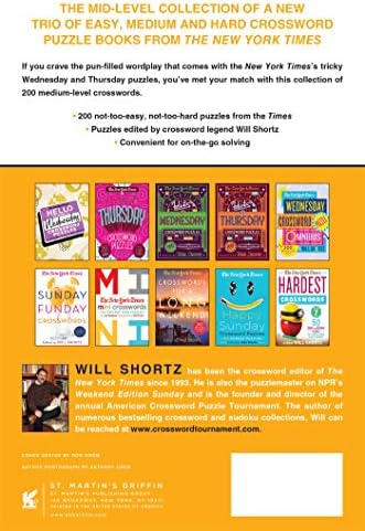 The New York Times Strictly Medium Crossword Puzzles Volume 1: 200 Medium Puzzles by The New York Times