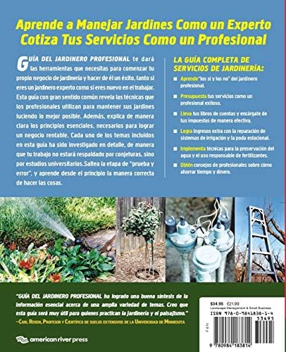 Guia del jardinero profesional: Todo lo que necesitas saber para iniciar y administrar tu propia empresa de jardineria y paisajismo (Spanish Edition) by Greg Michaels