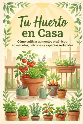 Tu Huerto en Casa: Cómo cultivar alimentos orgánicos en macetas, balcones y espacios reducidos (Spanish Edition) by Alex Roldán
