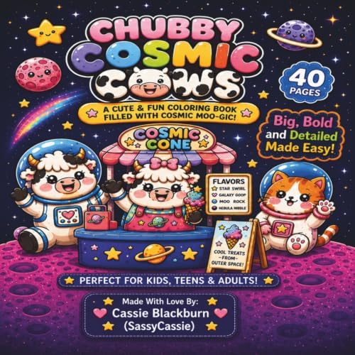 Chubby Cosmic Cows: Big and Bold Made Easy by Cassie Blackburn