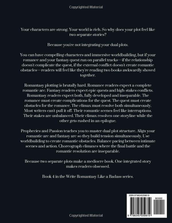 Write Romantasy Like a Badass Prophecies and Passion: Plotting Romantasy by Imogen Blake