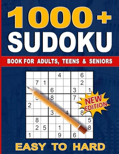 1000+ Sudoku Puzzles for Adults: A Book With More Than 1000 Sudoku Puzzles from Easy to Hard for adults. by Nova Publishing XR