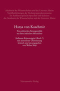 Ein Politisches Sittengemalde Aus Dem Indischen Mittelalter: Kalhanas Rajatarangini (Buch 7) Mit Annotierter Ubersetzung Kritisch Neu Herausgegeben ... Und der Literatur, M) (German Edition) by Walter Slaje