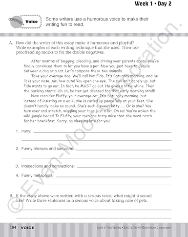 Evan-Moor Daily 6-trait Writing, Grade 6 by Evan-Moor Educational Publishers