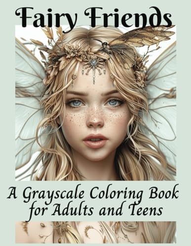 Fairy Friends A Grayscale Coloring Book for Adults and Teens: Enchanted gardens, Magical fairies, Fantasy for Relaxation and Stress Relief (Mythical ... Animals, Dragons, and Other Imaginary Beasts) by Toni B Carter