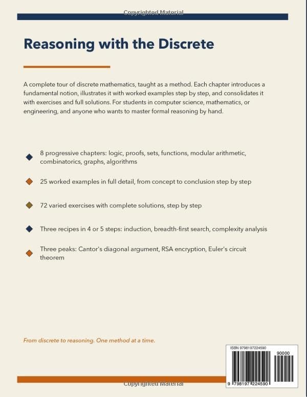 The Discrete Mathematics Method: Concepts, Worked Examples, and Exercises to Master Logic, Proofs, Graphs, and Algorithms by Thomas Luklin