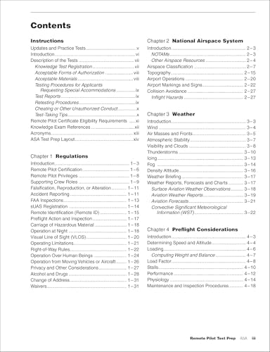 Remote Pilot Test Prep 2025-2026: Paperback plus software―pass your FAA exam (ASA Test Prep Series) by ASA Test Prep Board
