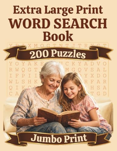 Large Print Word Search for Seniors: 200 Easy-to-Read Nostalgic Puzzles for Memory and Brain Exercise: Featuring Extra Large Print, Relaxing Nostalgic ... (Large Print Brain Games Collection) by J N Hart