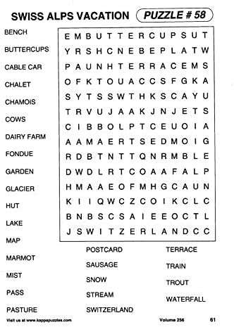 KAPPA Super Saver LARGE PRINT Word Search Puzzle Pack - (Pack of 6) Full Size Books by Kappa Books Publishers