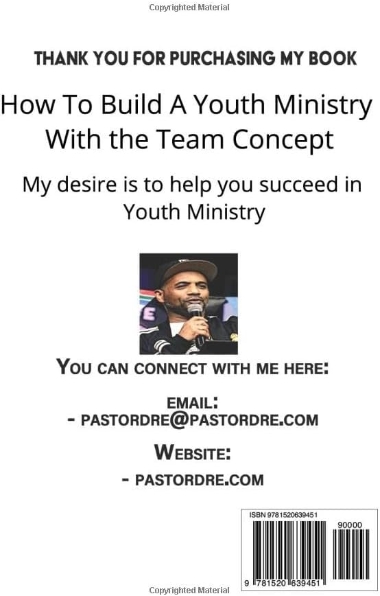 Youth Ministry: How To Build A Youth Ministry with Team Concept | Designed for Youth Pastors | Youth Ministry Nuts and Bolts by Pastor Dre