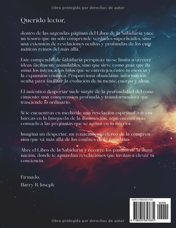 EL LIBRO DE LA SABIDURÍA Físico (Spanish Edition) by Mr HARRY B JOSEPH
