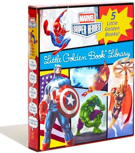 Marvel Super Heroes Little Golden Book Library: 5-Book Boxed Set: Spider-Man, Hulk, Iron Man, Captain America, The Avengers by Various