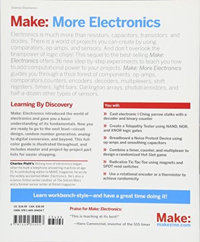 Make: More Electronics: Journey Deep Into the World of Logic Chips, Amplifiers, Sensors, and Randomicity by Charles Platt