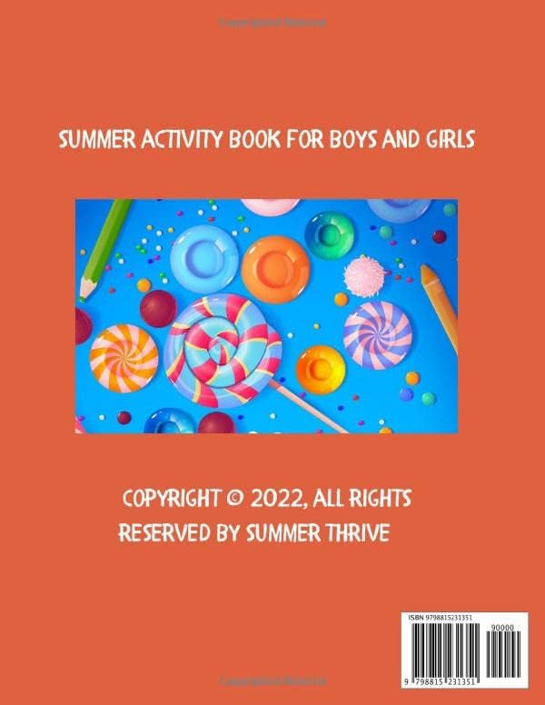 Summer Activity Book Preschool: Summer Activity Book Preschool, Kindergarten, Toddlers, Kids ages 2-5 Workbook | 100 Pages of Learning, Language, Math, Practical Life, Science And Sensorial Activities by Summer Thrive