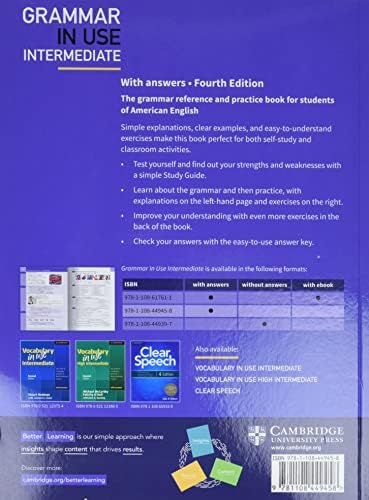Grammar in Use Intermediate Student's Book with Answers: Self-study Reference and Practice for Students of American English by Raymond Murphy