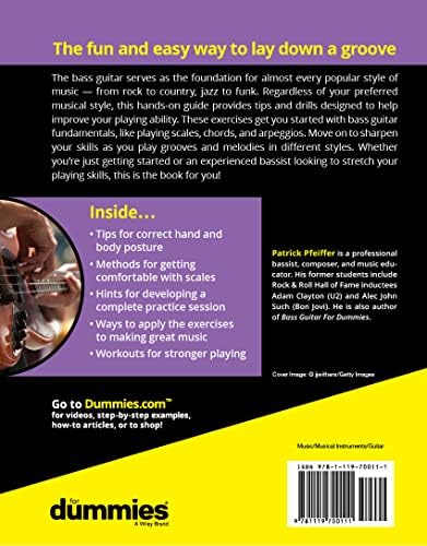 Bass Guitar Exercises For Dummies (For Dummies (Music)) by Patrick Pfeiffer