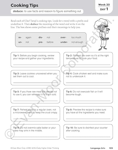 Evan-Moor Daily Higher-Order Thinking, Grade 4 Teacher Edition by Evan-Moor Educational Publishers