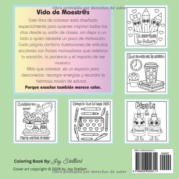 Vida de Maestr@s: Libro para colorear (Spanish Edition) by Joy Stellart