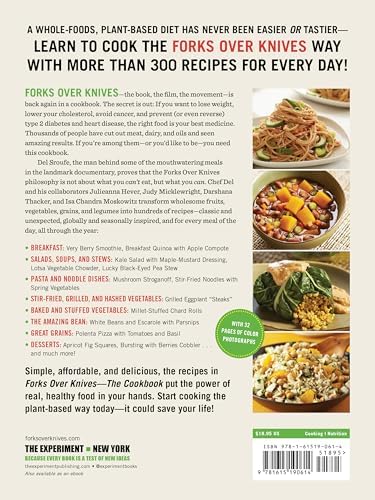 Forks Over Knives―The Cookbook: Over 300 Simple and Delicious Plant-Based Recipes to Help You Lose Weight, Be Healthier, and Feel Better Every Day: The New York Times Bestseller by Del Sroufe