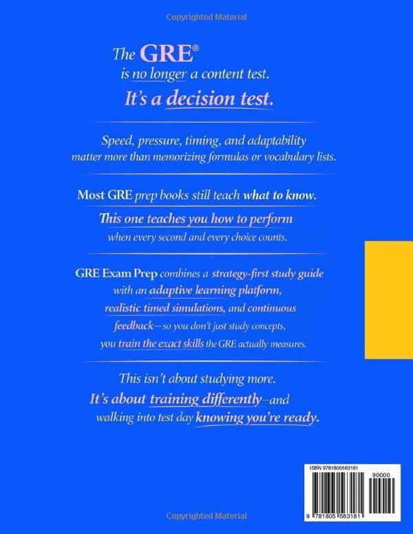 Gre Exam Prep: A Results-First Study Guide to Ace the New GRE & Get Your Best Score | Includes Access to Adaptive Learning Platform for Real Exam Conditions. 5,000+ Questions & 50 Full-Length Tests by Grant Foster