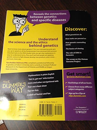 Genetics For Dummies 2e (For Dummies Series) by Tara Rodden Robinson