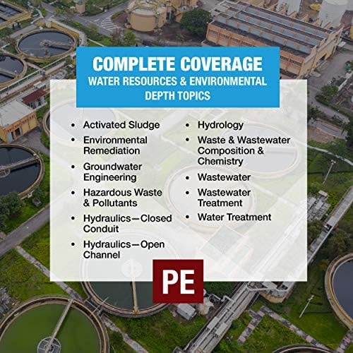 PPI Water Resources and Environmental Depth Reference Manual for the Civil PE Exam – A complete Reference Manual for the NCEES PE Civil Exam by Jonathan Brant PhD