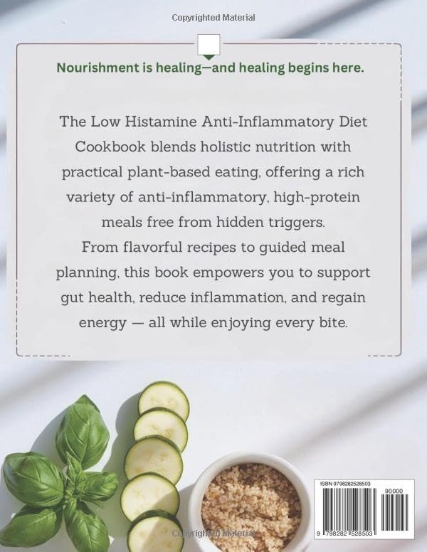 Low Histamine Anti-inflammatory Diet Cookbook: High Protein Plant Based and Vegan Meal Prep for Heart Health and Anti Inflammatory Eating by Drew Dorsey