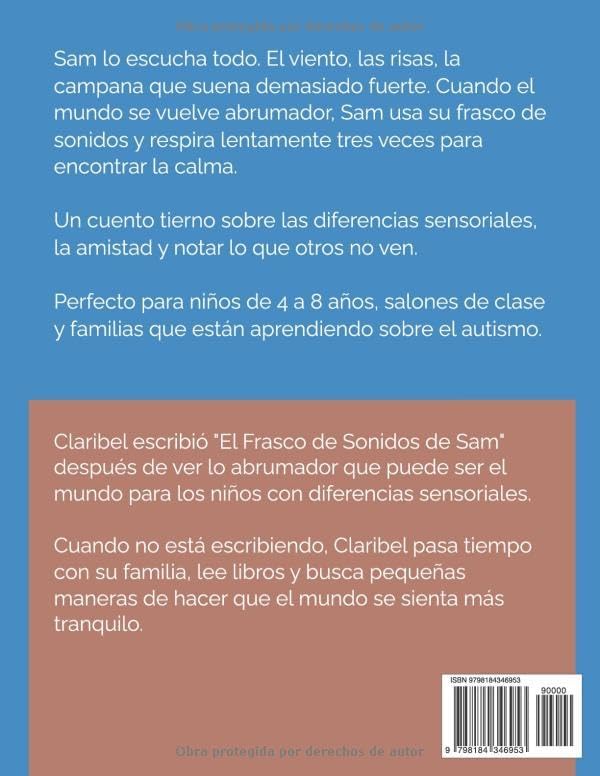 El frasco de sonidos de Sam: Un cuento sensorial para niños con emociones grandes (Spanish Edition) by CLARIBEL OLIVERAS