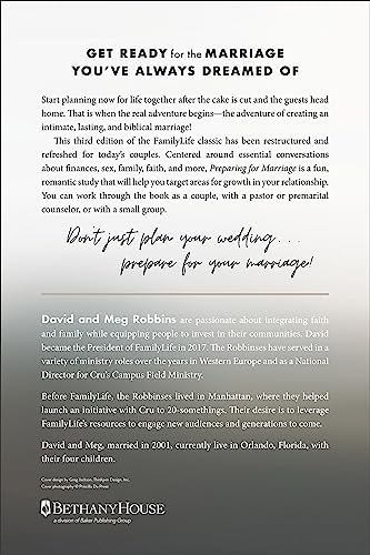 Preparing for Marriage: Conversations to Have before Saying “I Do” (Third Edition of the FamilyLife Classic – For Engaged Couples, Premarital Counseling & Small Group Study) by David Robbins