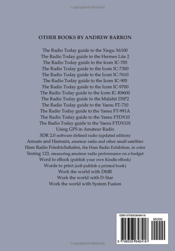 The Radio Today guide to the Xiegu X6200 (Radio Today guides) by Andrew Barron